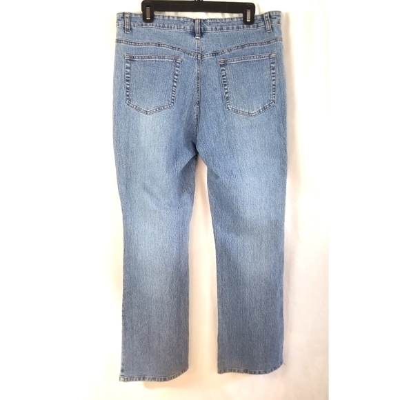 Women's Blue Embroidered Jeans - Picture 3 of 4